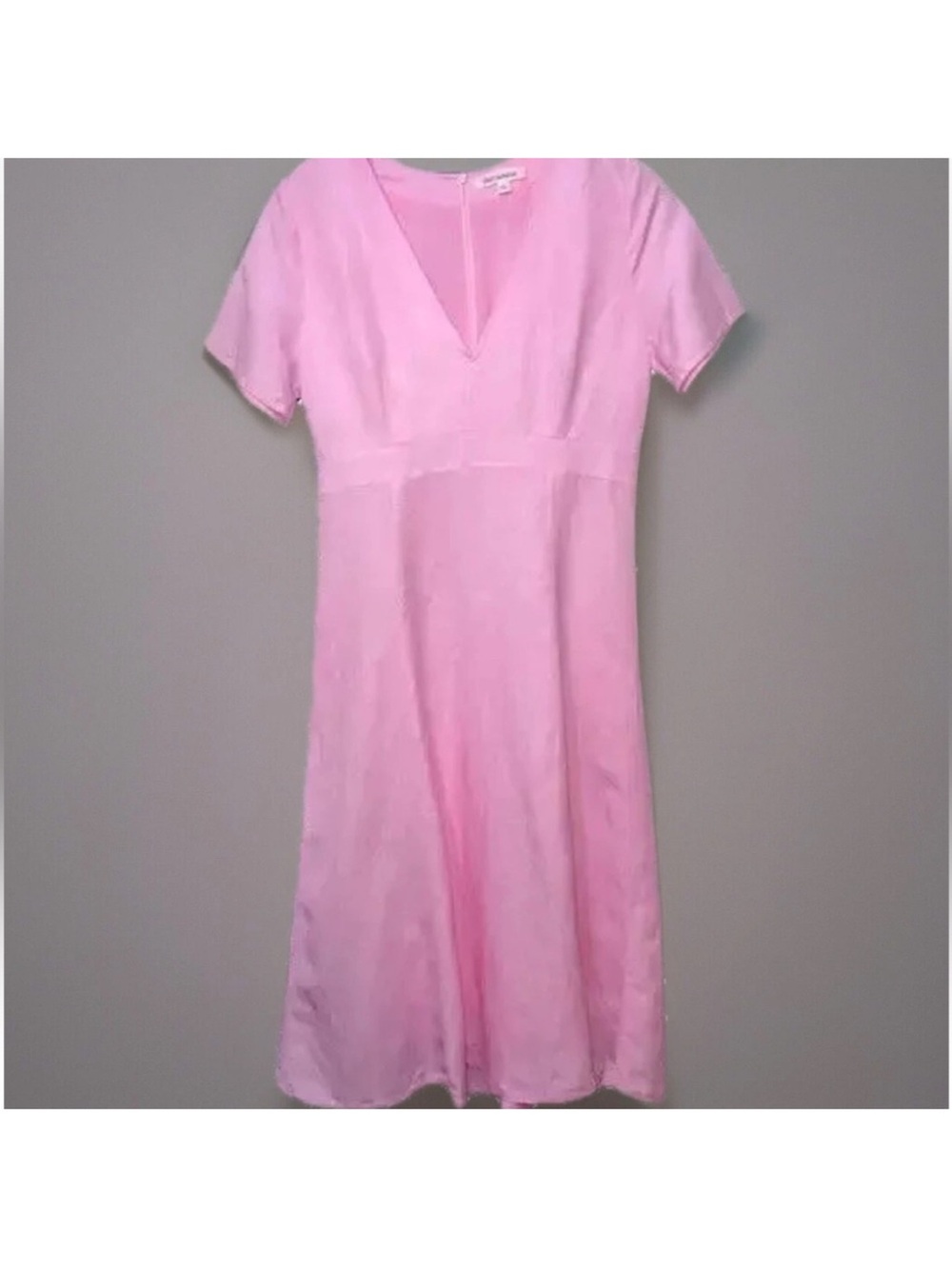 FIRST MONDAY Dress Size 4 Pink Linen NWOT